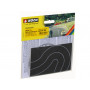 Route courbe souple gris asphalte 40 mm - N 1/160 - NOCH 34201