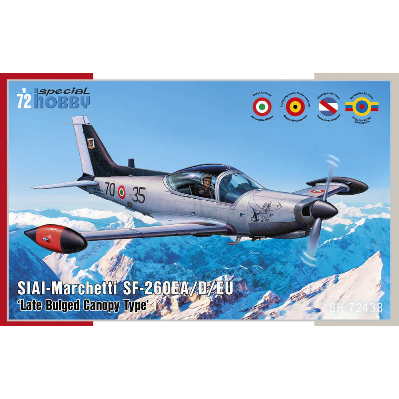 SF-260EA/D/EU verrière bombée tardive - 1/72 - SPECIAL HOBBY 100-SH72433