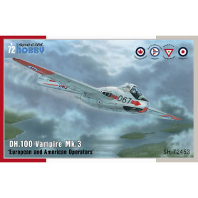 DH.100 Vampire Mk.3 Euro/US Operators - 1/72 - SPECIAL HOBBY 100-SH72453