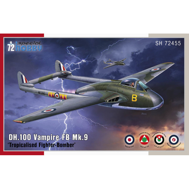 DH.100 Vampire FB.Mk.9 Tropicalised - 1/72 - SPECIAL HOBBY 100-SH72455