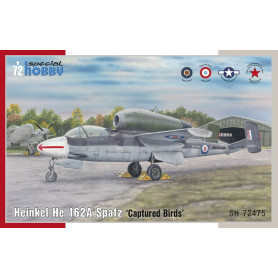 Heinkel He 162A Spatz 'Captured Birds' - 1/72 - SPECIAL HOBBY 100-SH72475