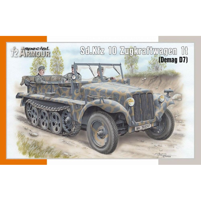 Sd.Kfz 10 Zugkraftwagen 1t (Demag D7) - 1/72 - SPECIAL HOBBY 100-SA72021