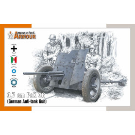 Canon antichar allemand PaK 36 de 3,7 cm - 1/72 - SPECIAL HOBBY 100-SA72024