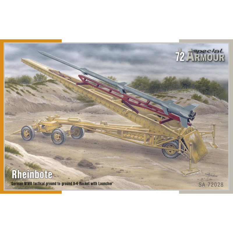 Rheinbote - Fusée tactique V-4 avec lanceur - 1/72 - SPECIAL HOBBY 100-SA72028