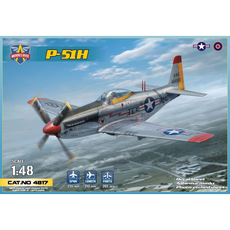 North American P-51H Mustang - 1/48 - MODELSVIT 4817