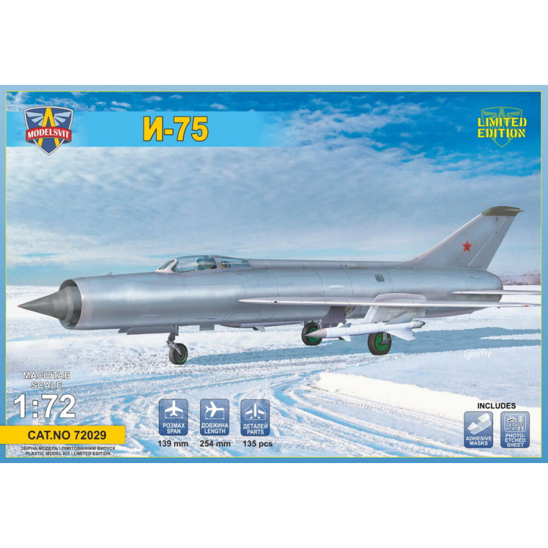 I-75, prototype d'intercepteur soviétique avancé - 1/72 - MODELSVIT 72029