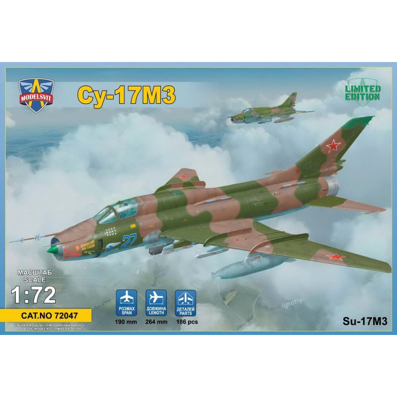Su-17M3, chasseur-bombardier avancé - 1/72 - MODELSVIT 72047