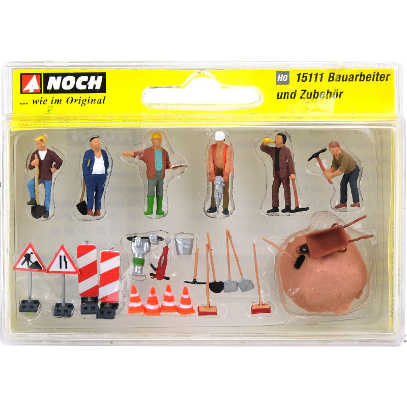 Equipe de travaux publics - Echelle HO 1/87 - NOCH 15111