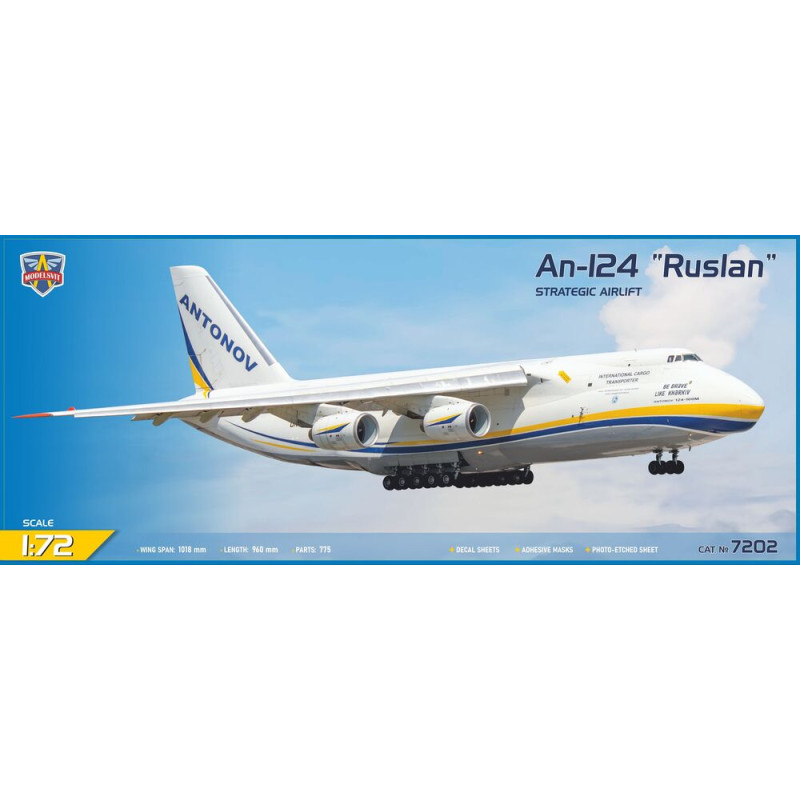 An-124 Ruslan Transport aérien stratégique - 1/72 - MODELSVIT 7202
