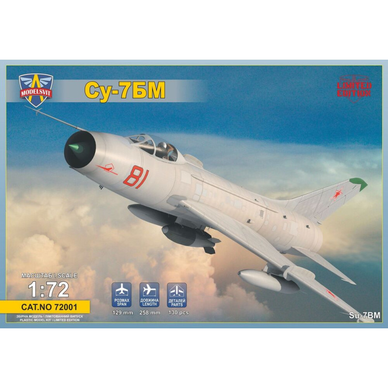 Su-7BM chasseur-bombardier soviétique - 1/72 - MODELSVIT 72001
