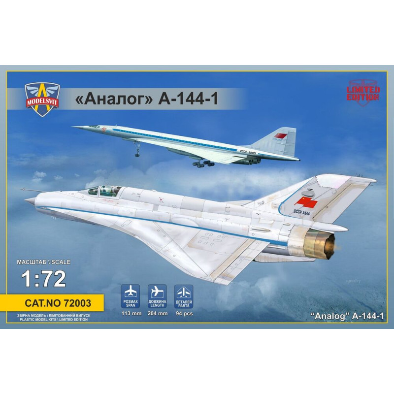 Analog A-144-1 (MiG-21I-1) - 1/72 - MODELSVIT 72003