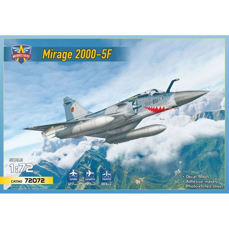 Mirage 2000-5F, avion de chasse - 1/72 - MODELSVIT 72072