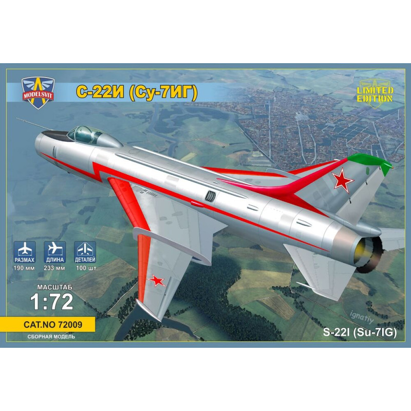 S-22I (Su-7IG) à géométrie de voilure variable - 1/72 - MODELSVIT 72009