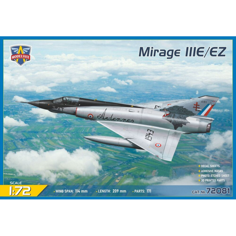 Mirage IIIE/EZ - 1/72 - MODELSVIT 72081
