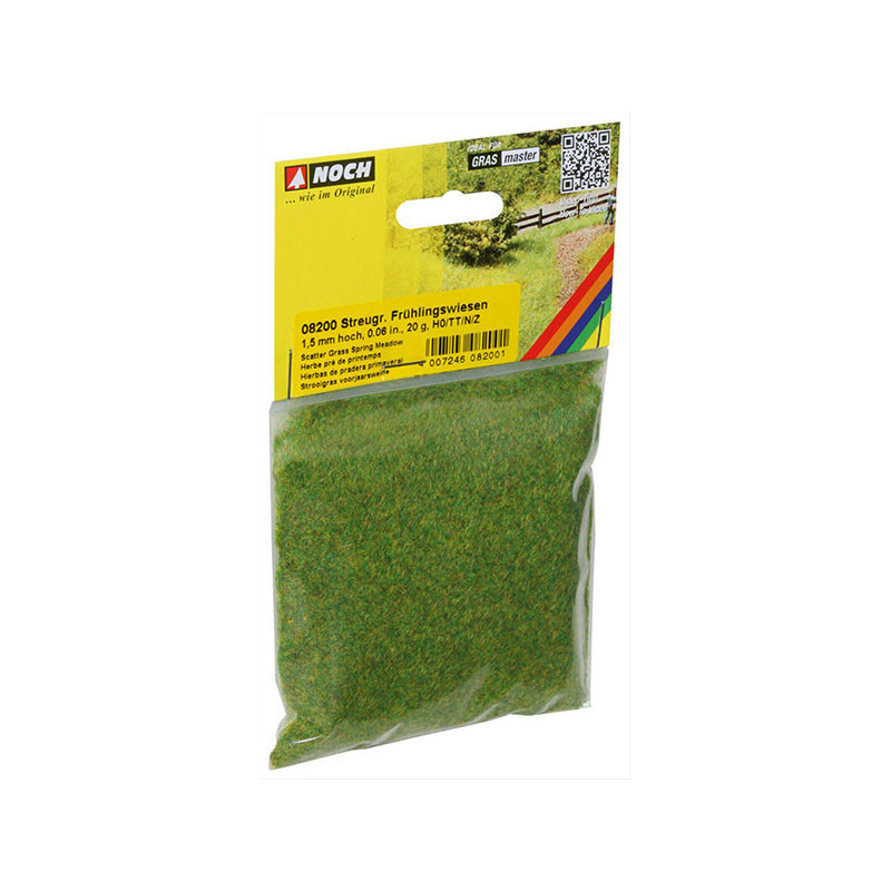 Flocage fibre vert printemps 1,5 mm 20g - toutes échelles - NOCH 08200