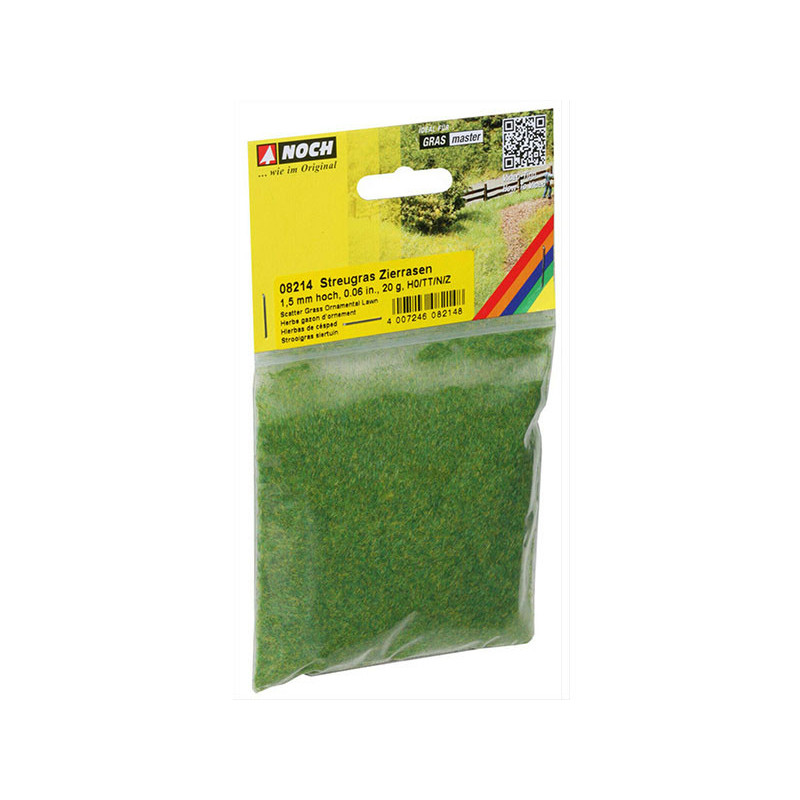 Flocage fibre gazon d'ornement 1,5 mm 20g - toutes échelles - NOCH 08214