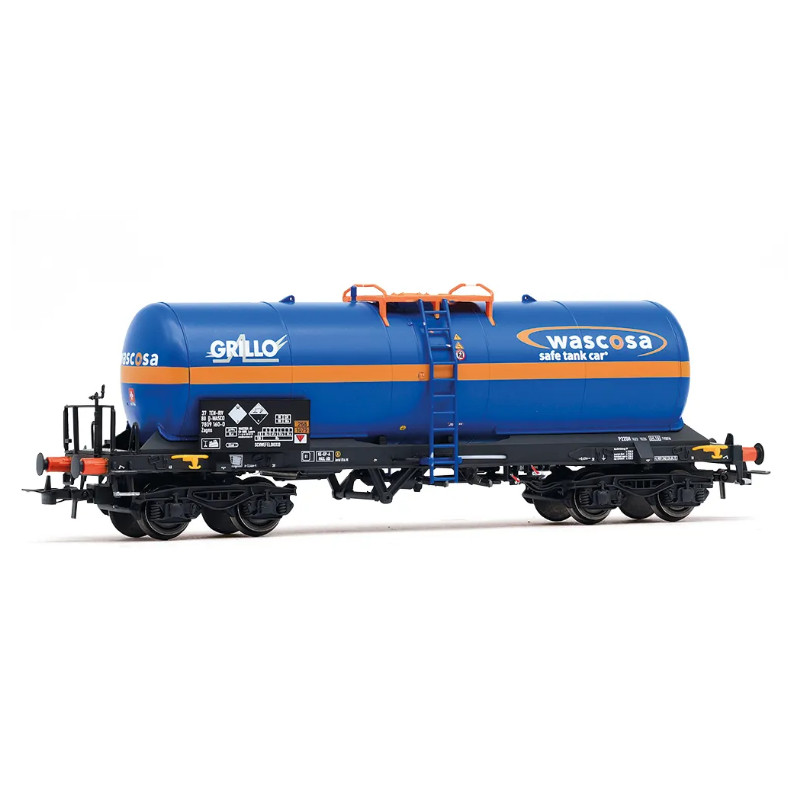 Wagon-citerne à gaz, transport de dioxyde de soufre, « GRILLO », WASCOSA ép VI - RIVAROSSI HR6698