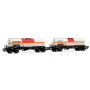 Set 2x wagons transport de chlore F-MISA/Millet + F- VTG/Simotra, ep. VI - HO 1/87 - JOUEF HJ6326