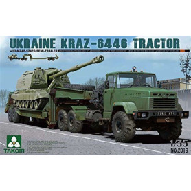 Tracteur ukrainien KrAZ-6446 avec semi-remorque ChMZAP-5247G - 1/35 - TAKOM 2019