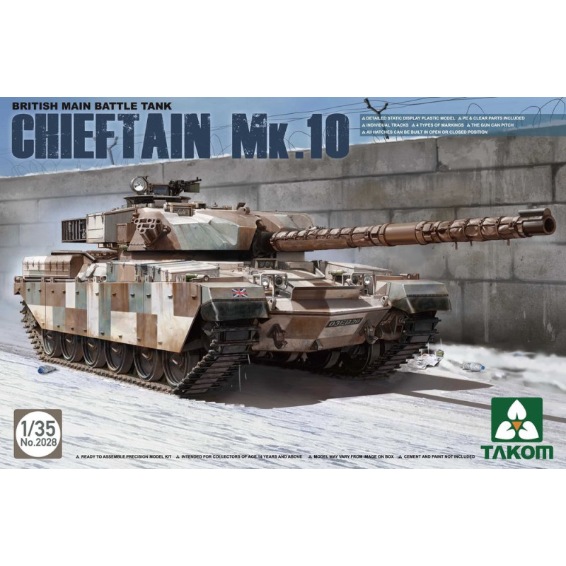Char de combat principal britannique Chieftain Mk.10 - 1/35 - TAKOM 2028