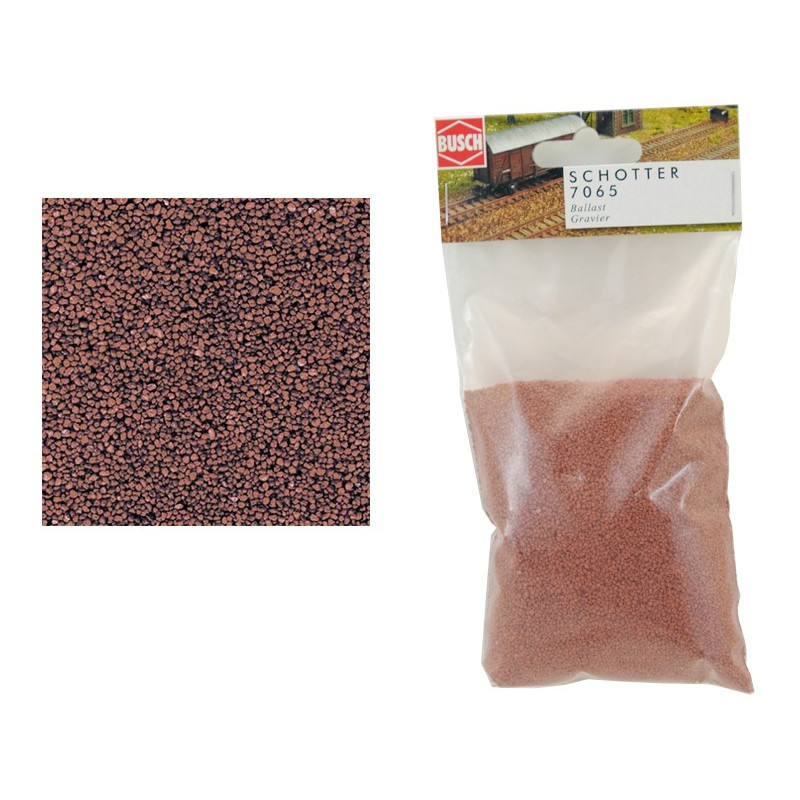 Busch 7065 - ballast brun rouge grain moyen 230 gr