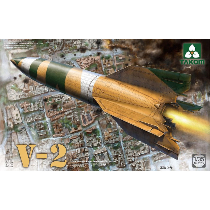 Missile balistique allemand V-2 à un étage - 1/35 - TAKOM 2075
