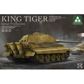 Char lourd allemand King Tiger, production initiale, 4 en 1 - 1/35 - TAKOM 2096