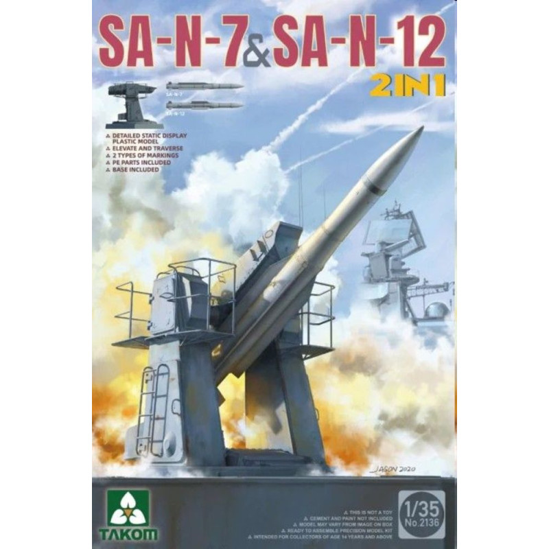 SA-N-7 et SA-N-12 2 en 1 - 1/35 - TAKOM 2136