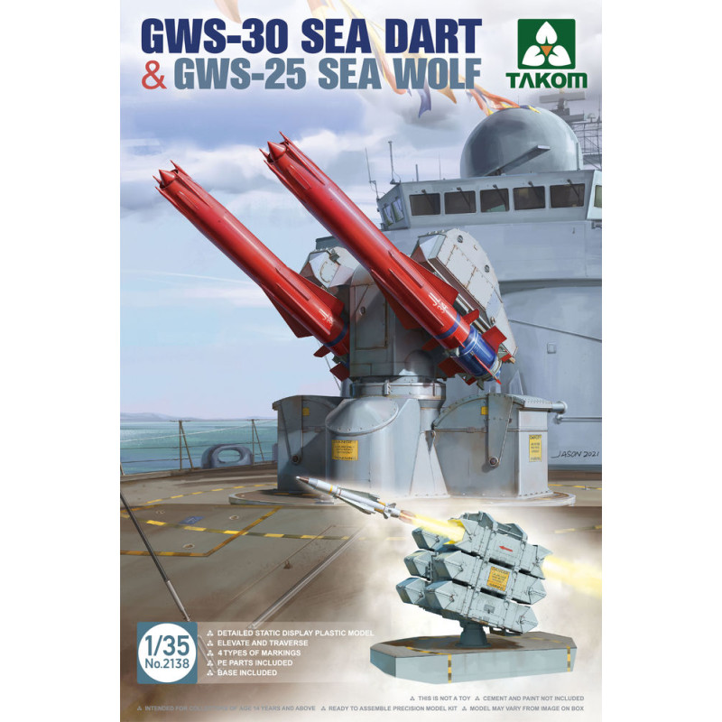 GWS-30 Sea Dart et GWS-25 Sea Wolf - 1/35 - TAKOM 2138