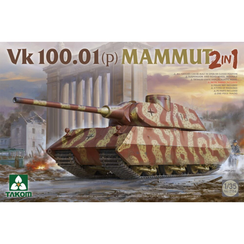 Vk 100.01(p) Mammut 2 en 1 - 1/35 - TAKOM 2156