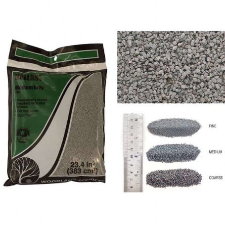 ballast marron grain moyen shaker WOODLAND SCENICS B1379