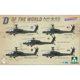 AH-64D Apache Longbow, hélicoptère d'attaque (Éd. limitée) - 1/35 - TAKOM 2606