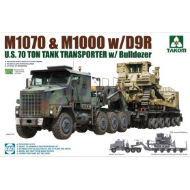 M1070 & M1000 w/D9R Transporteur char 70t avec bulldozer - 1/72 - TAKOM 5002