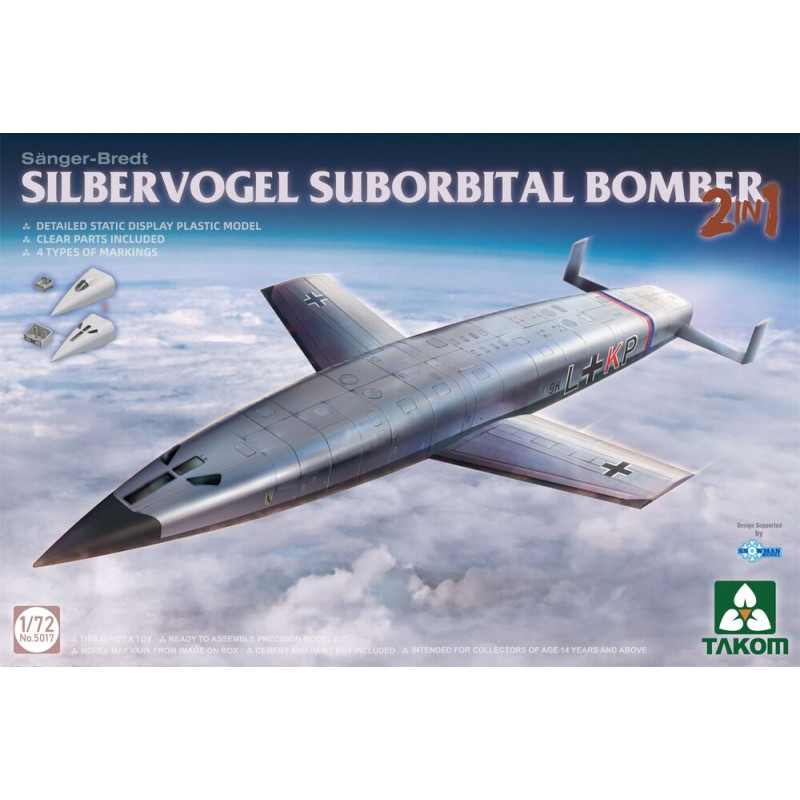 Silbervogel Sänger-Bredt, bombardier suborbital (2 en 1) - 1/72 - TAKOM 5017