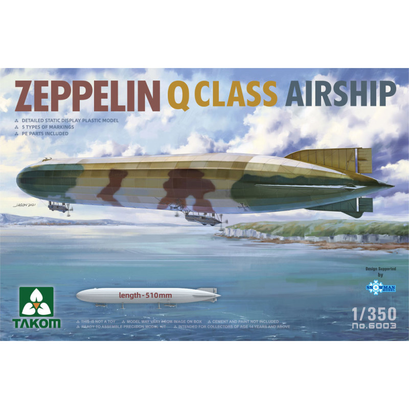 Zeppelin Classe Q - Dirigeable - 1/350 - TAKOM 6003