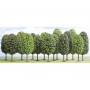 Busch 6486 - Assortiment 12 arbres feuillus échelle HO