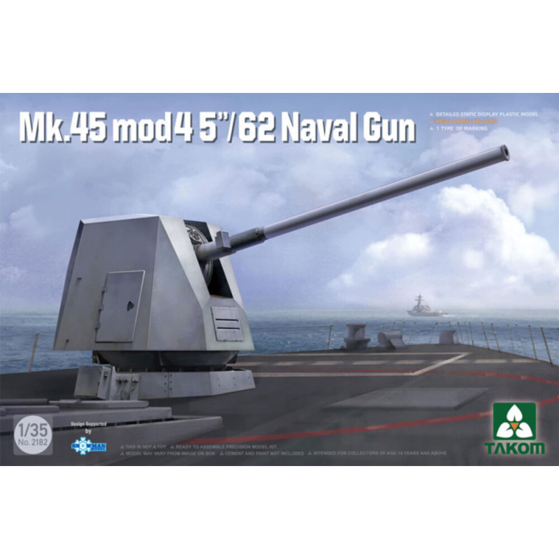 Canon naval Mk.45 mod 4 5''/62 - 1/35 - TAKOM 2182