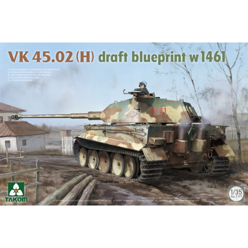 VK 45.02 (H) Plan préliminaire w 1461 - 1/35 - TAKOM 2191