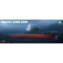 Sous-marin lanceur d'engins nucléaire soviétique SNLE du projet 658M - 1/350 - TAKOM 6016
