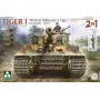 Tigre I 2x maquettes 1/35 et figurine M. Wittmann 1/16 - TAKOM 2201W