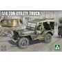 Jeep 1/4 tonne avec toit en toile - 1/35 - TAKOM 2214