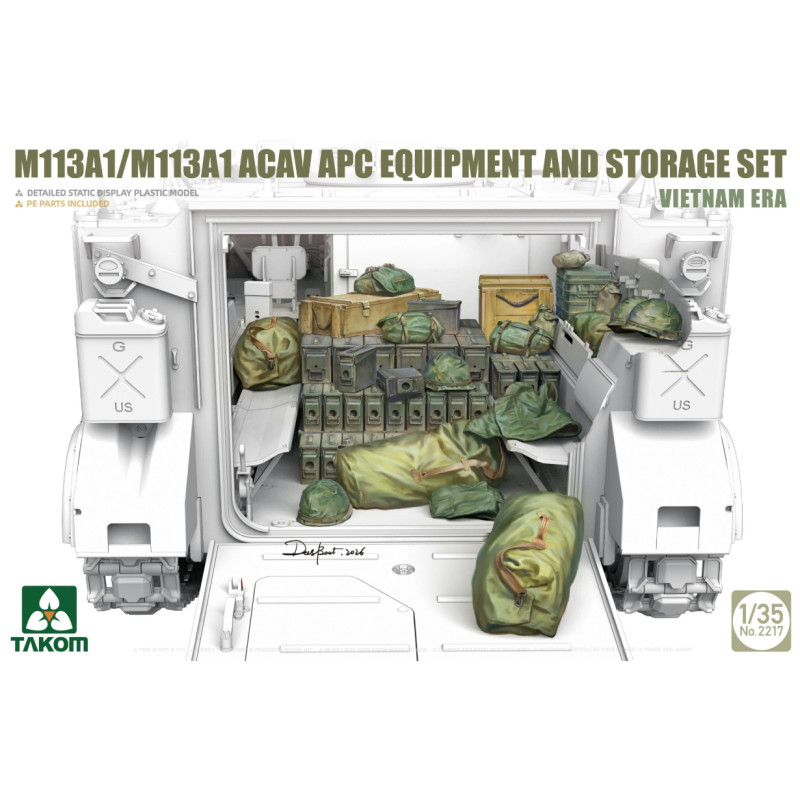 Equipement pour véhicule blindé de transport de troupes M113A1/M113A1 ACAV - 1/35 - TAKOM 2217