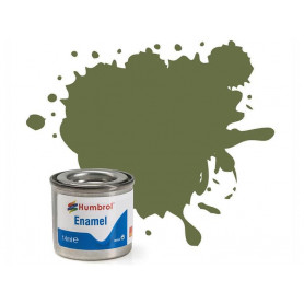 Humbrol 80 - Matt grass green (vert prairie mat) - peinture enamel 14ml AA0881