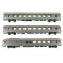 3 voitures Mistral 69 TEE A8u, A8tu , A4Dtux groupe générateur ép. IV - SNCF - HO 1/87 - JOUEF HJ4122