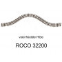 Rail flexible 730 mm voie étroite HOe traverse large - ROCO 32200