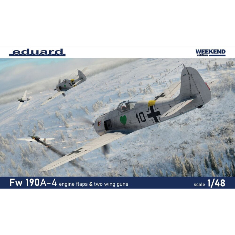 Fw 190A-4 volets moteur, ailes 2 mitrailleuses - Weekend - 1/48 - EDUARD 84117