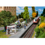 Abri de quai + accessoires - HO 1/87 - FALLER 120240