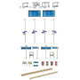 Abri de quai + accessoires - HO 1/87 - FALLER 120240