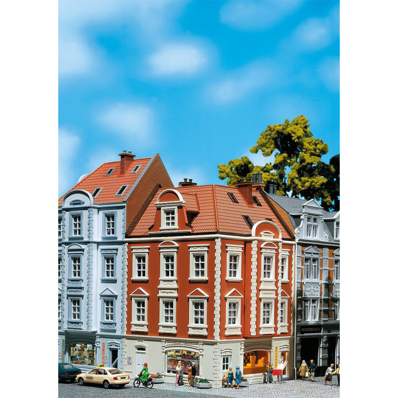 Immeuble d'angle rue goethe - HO 1/87 - FALLER 130907