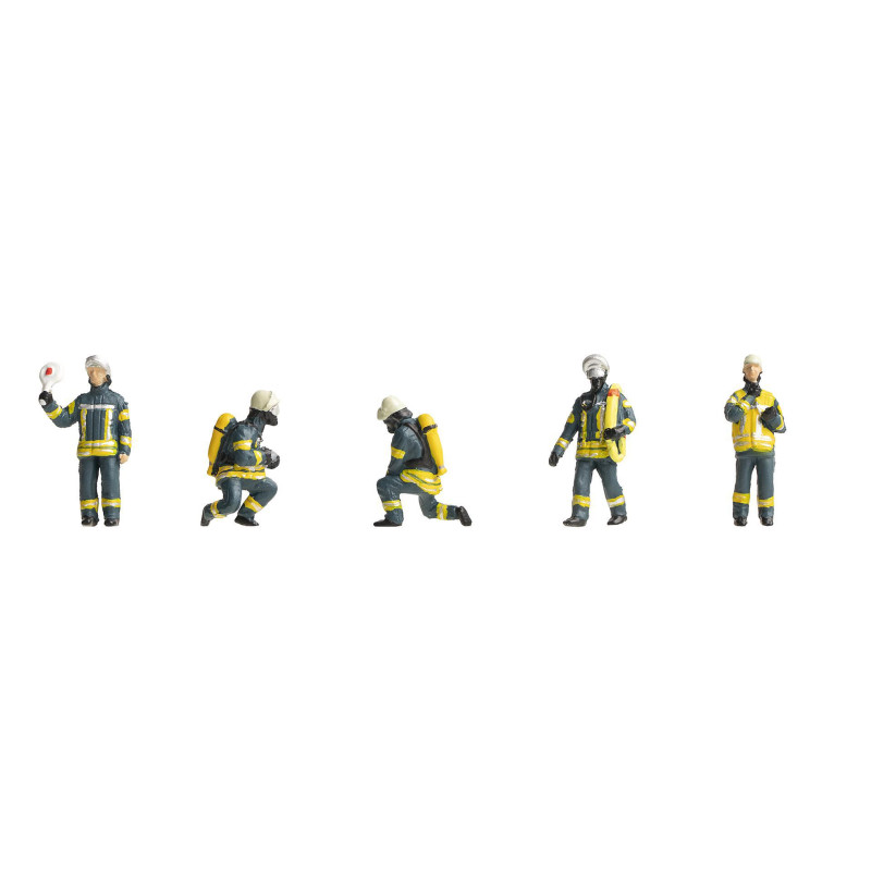 Pompiers, époque VI, Set I - HO 1/87 - FALLER 151637